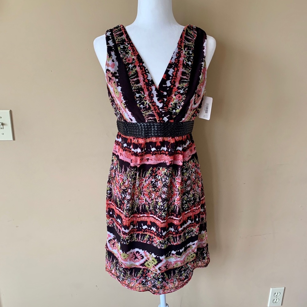 NWT New Rabbit Designs size 6 pink brown dress